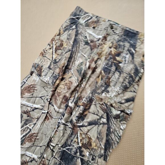 Cabela's RealTree Camo Camouflage Cargo Pants Men’s 32x31 Tie Ankle Hunting - Picture 5 of 10
